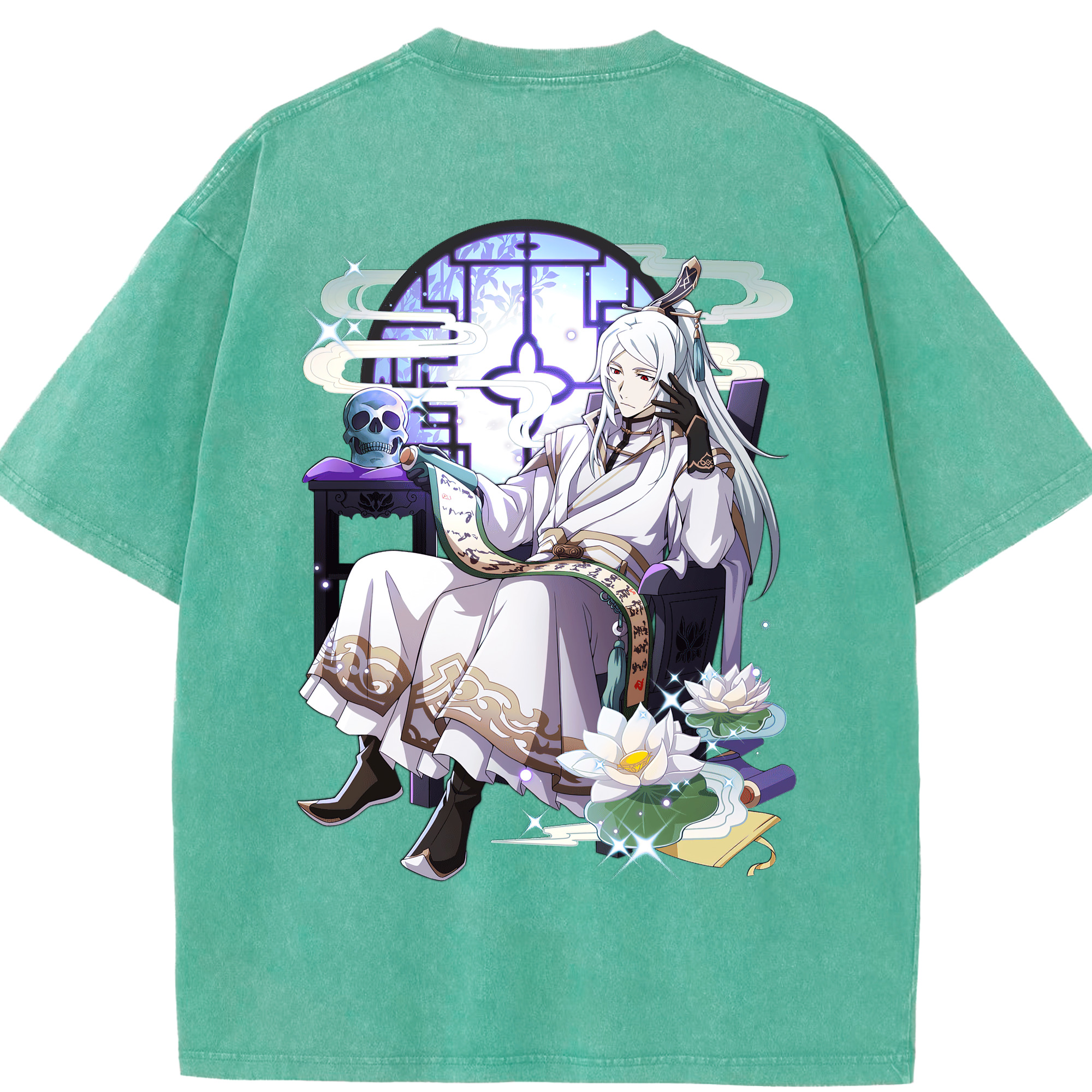（画像用） 文豪ストレイドッグス Bungo Stray Dogs 綿100% ヴィンテージ風 半袖Tシャツ（背面プリント）